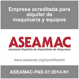 Empresa acreaditada para el alquiler de maquinaria y equipos